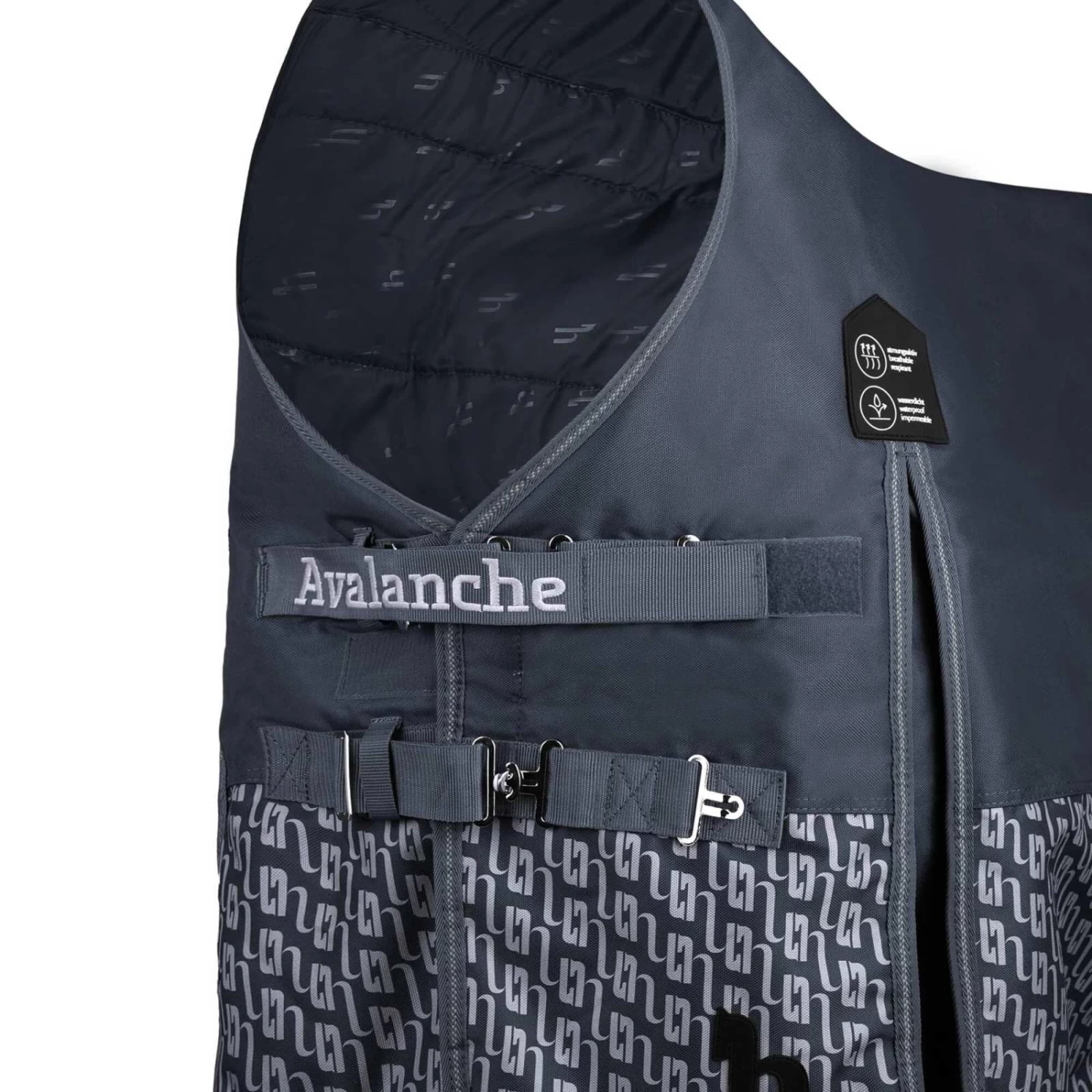 Horze Avalanche Medium Weight Turnout Blanket 150g - Dark Navy - Image 6