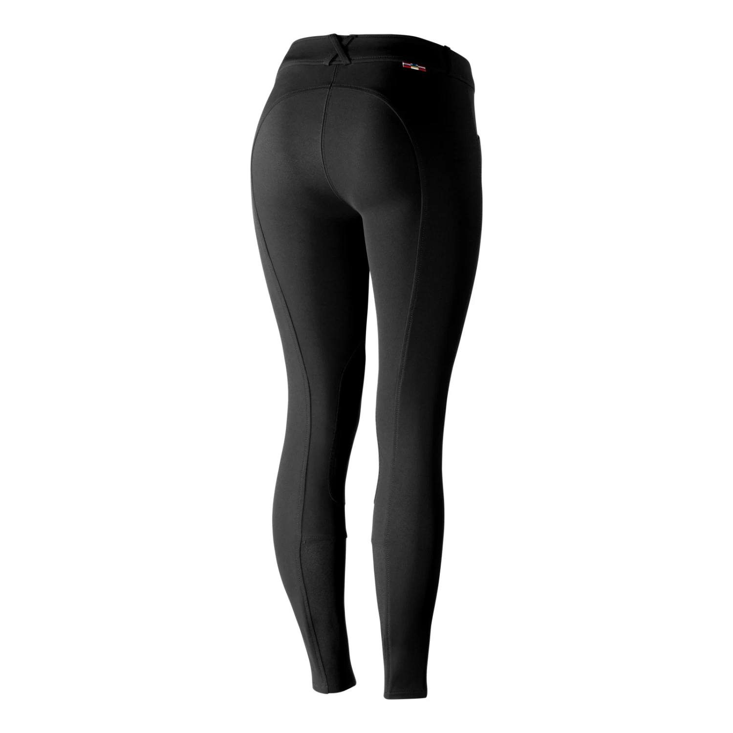 Horze Grand Prix Womens Classic Hunter Knee Patch Breeches - Black - Image 3