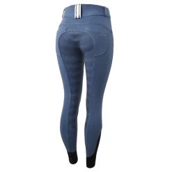 Horze Eden Womens Full Seat Breeches With Elastic Leg - Bearing Sea