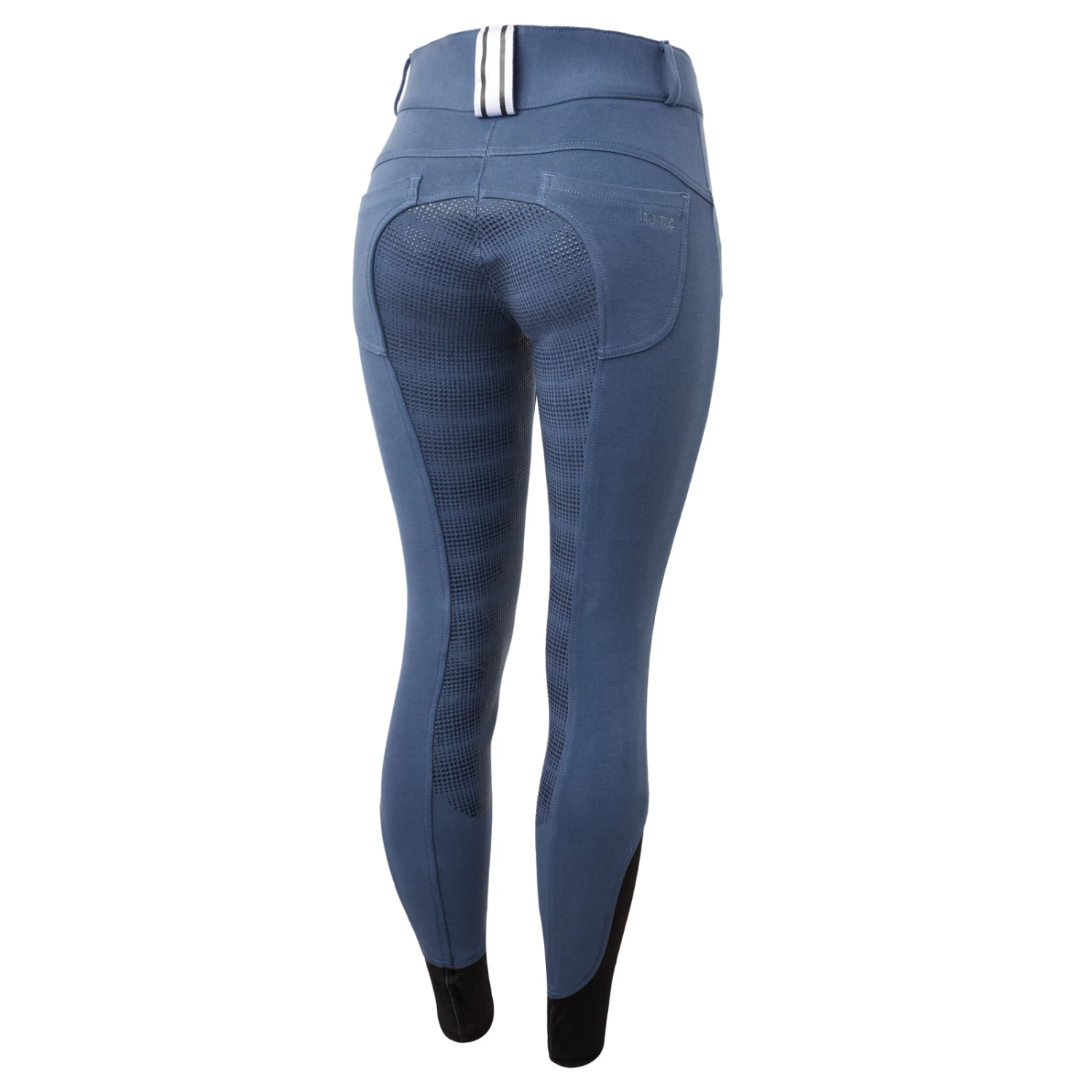 Horze Eden Womens Full Seat Breeches With Elastic Leg - Bearing Sea