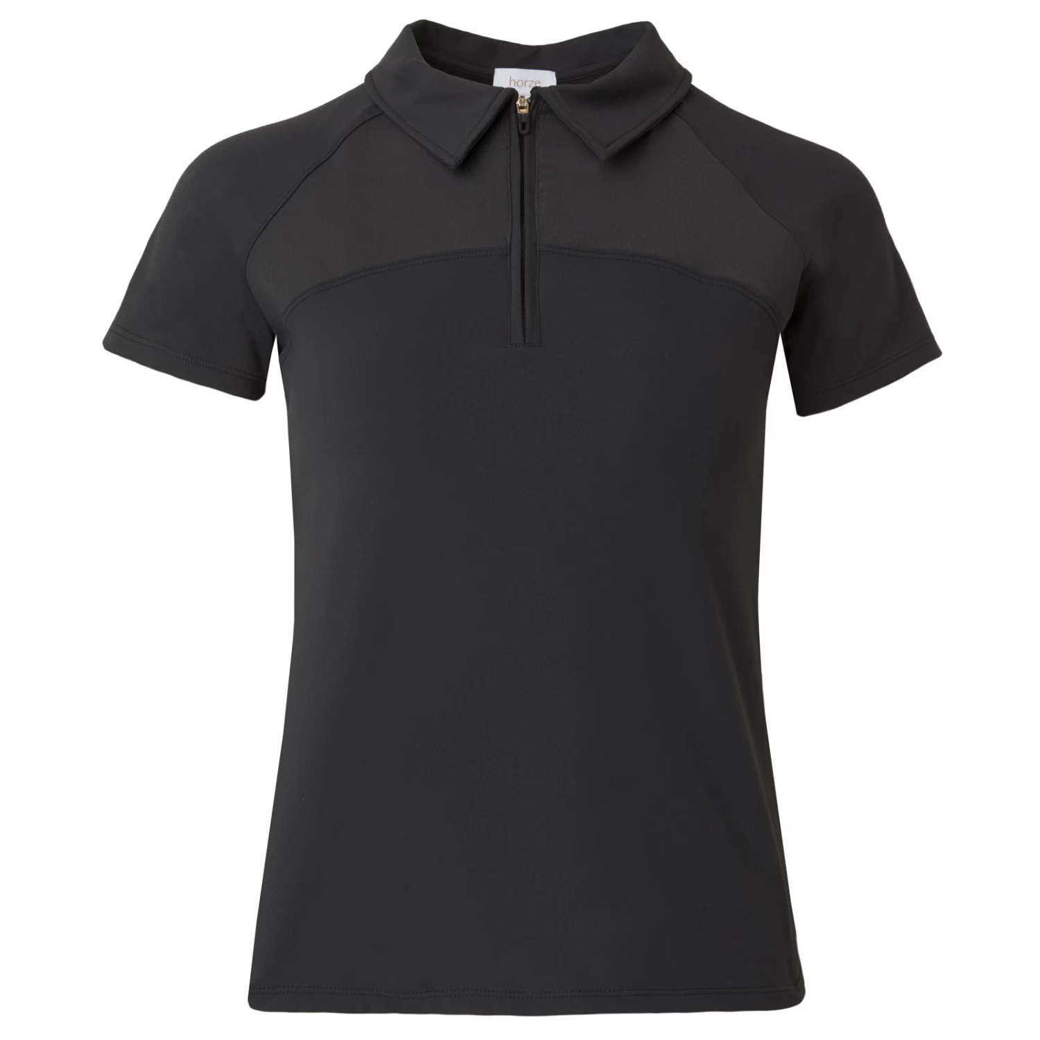 Horze Ciandra Womens V-Neck Technical Training Shirt - Charcoal Grey