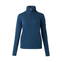 B Vertigo Athena Womens Merino Half Zip Sweater - Reflecting Pond