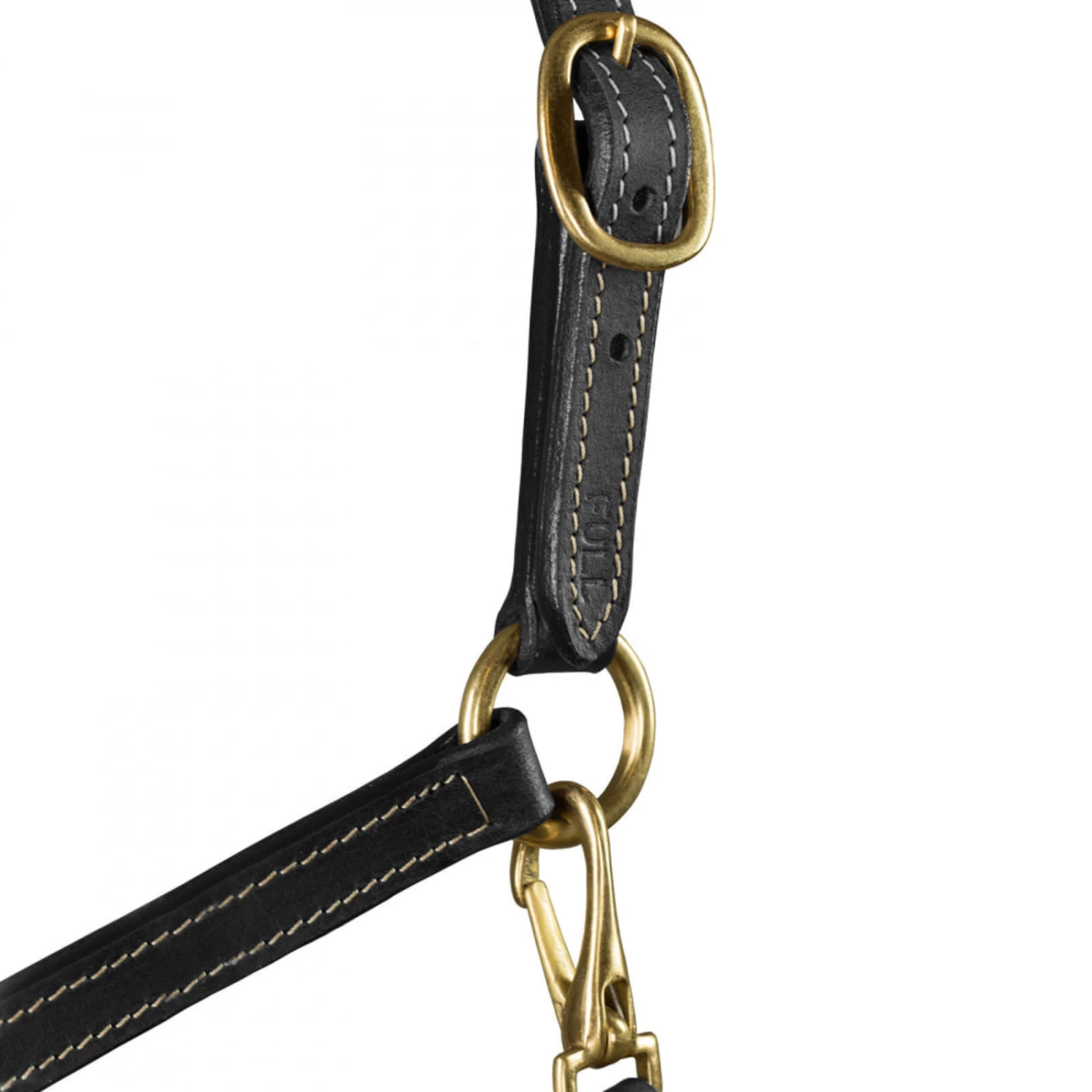 Horze Fremont Leather Horse Halter - Black - Image 3