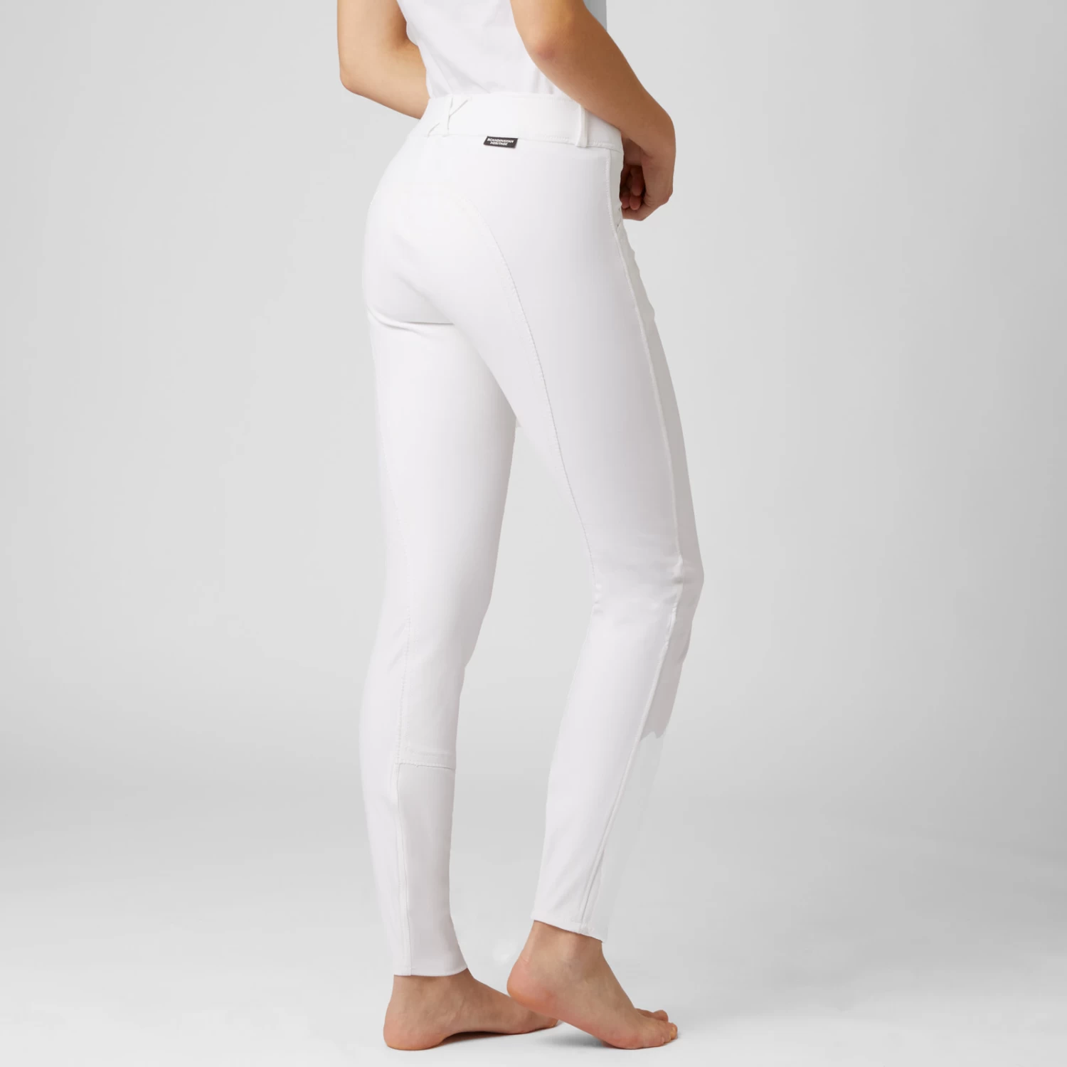 Horze Grand Prix Womens Classic Full Seat Dressage Breeches - White - Image 12