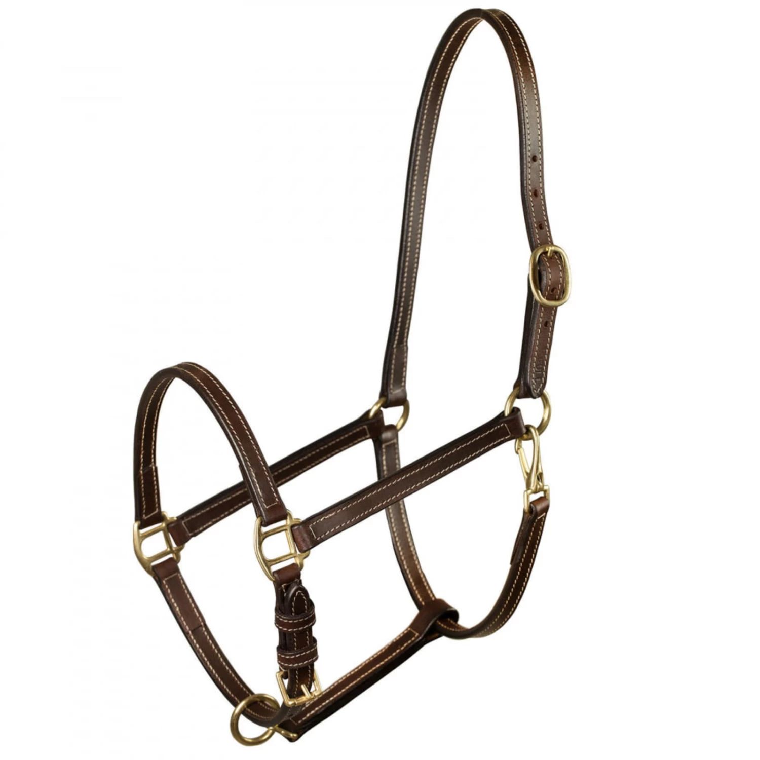Horze Fremont Leather Horse Halter - Brown - Image 2