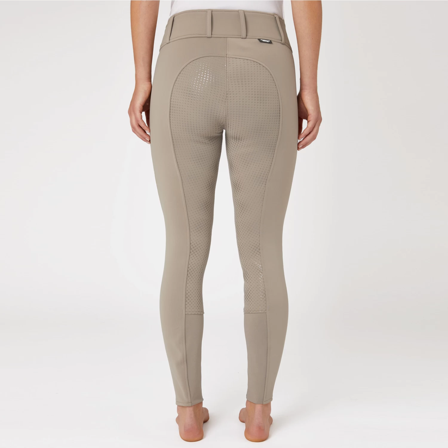 Horze Grand Prix Womens Thermo Softshell Full Seat Breeches - Roasted Cashew - Image 3