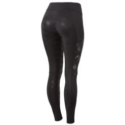 Horze Luminox Womens Tights With Reflective Print - Black