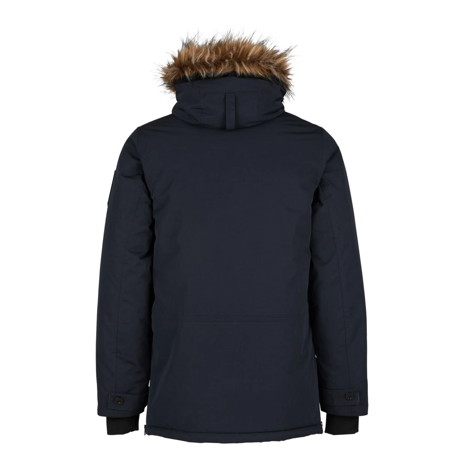 B Vertigo Garren Mens Winter Parka Jacket - Dark Navy - Image 3