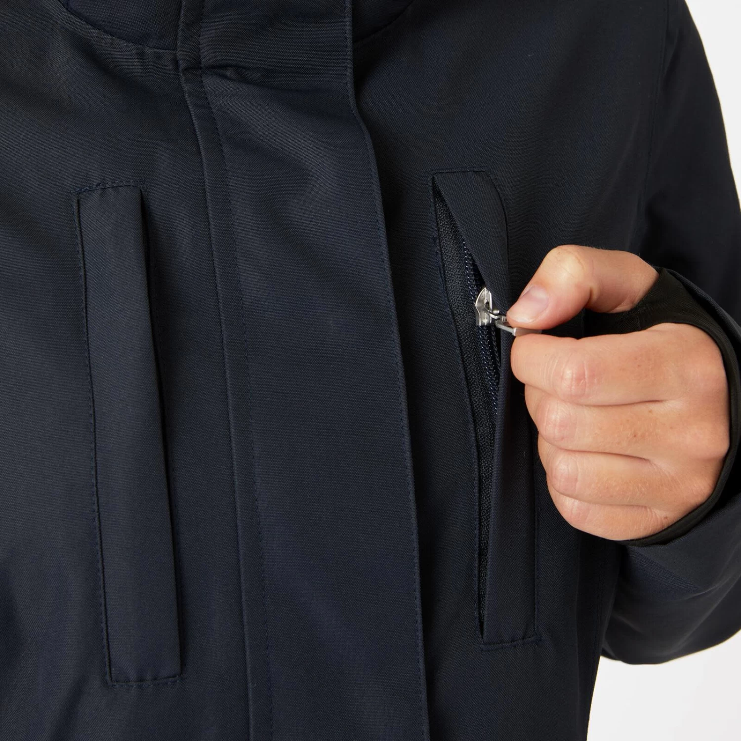 Horze Jadine Womens Waterproof Shell Jacket - Dark Navy - Image 7