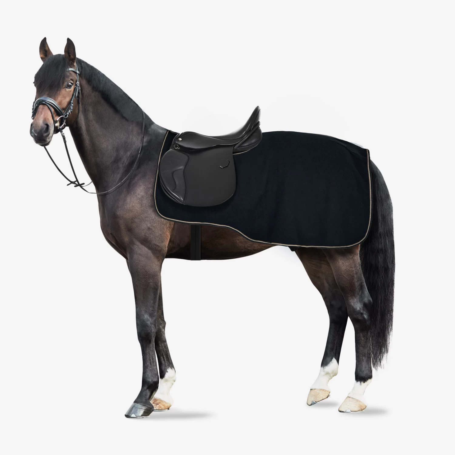 Horze Kiel Riding Rug With Fleece - Dark Navy