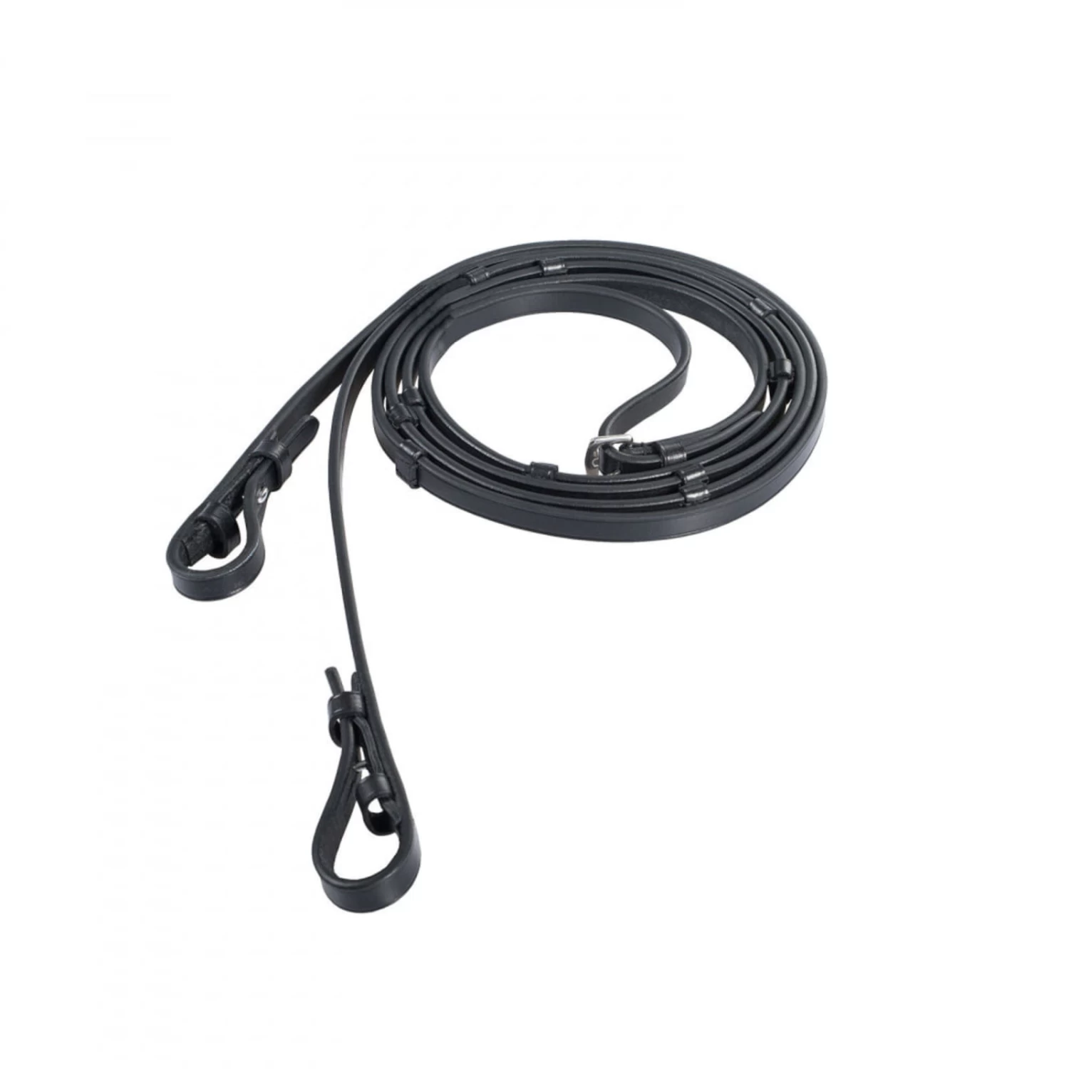 Horze Laelia Leather Reins With Stops - Black