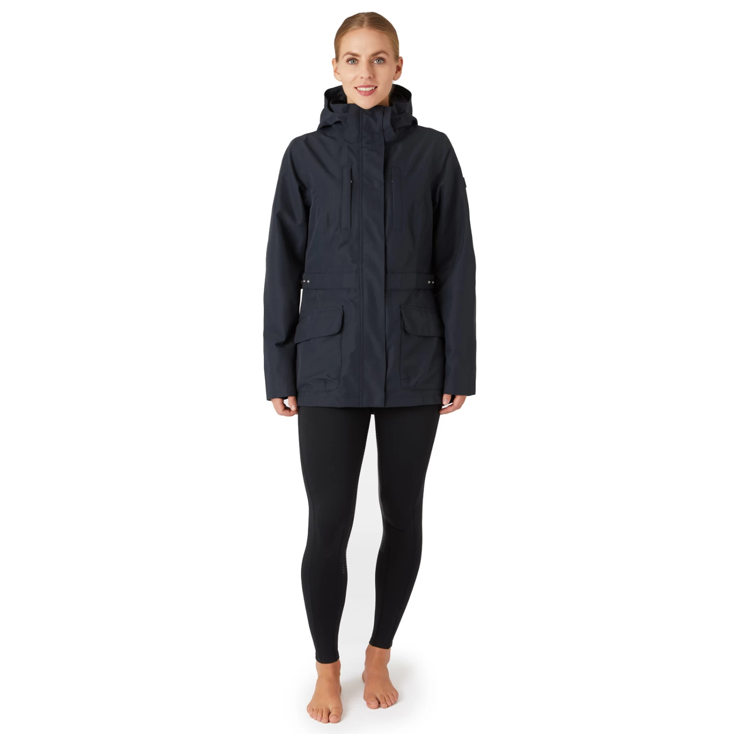 Horze Jadine Womens Winter Jacket - Dark Navy - Image 4