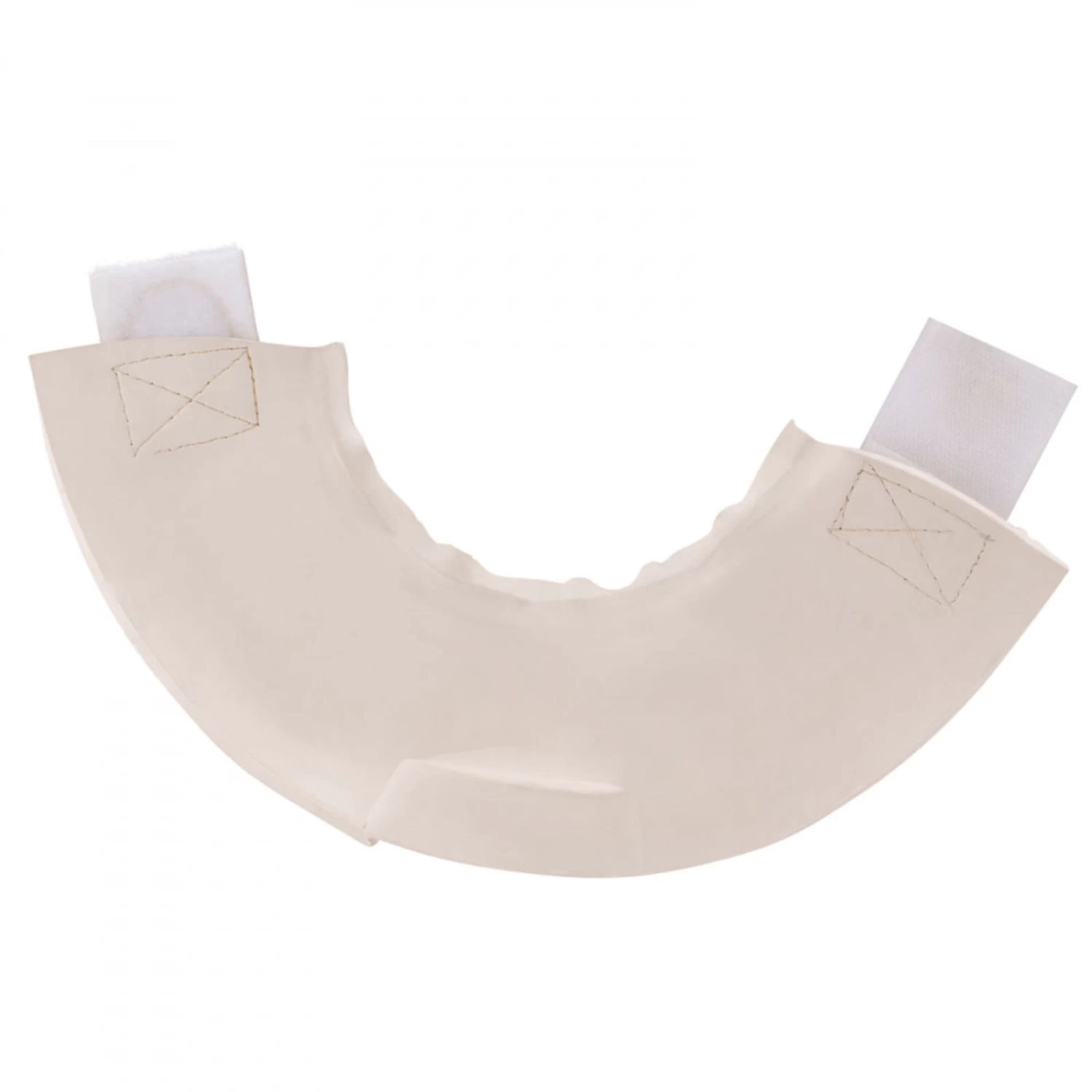 Horze Double Closure No Turn Rubber Bell Boots - White - Image 3