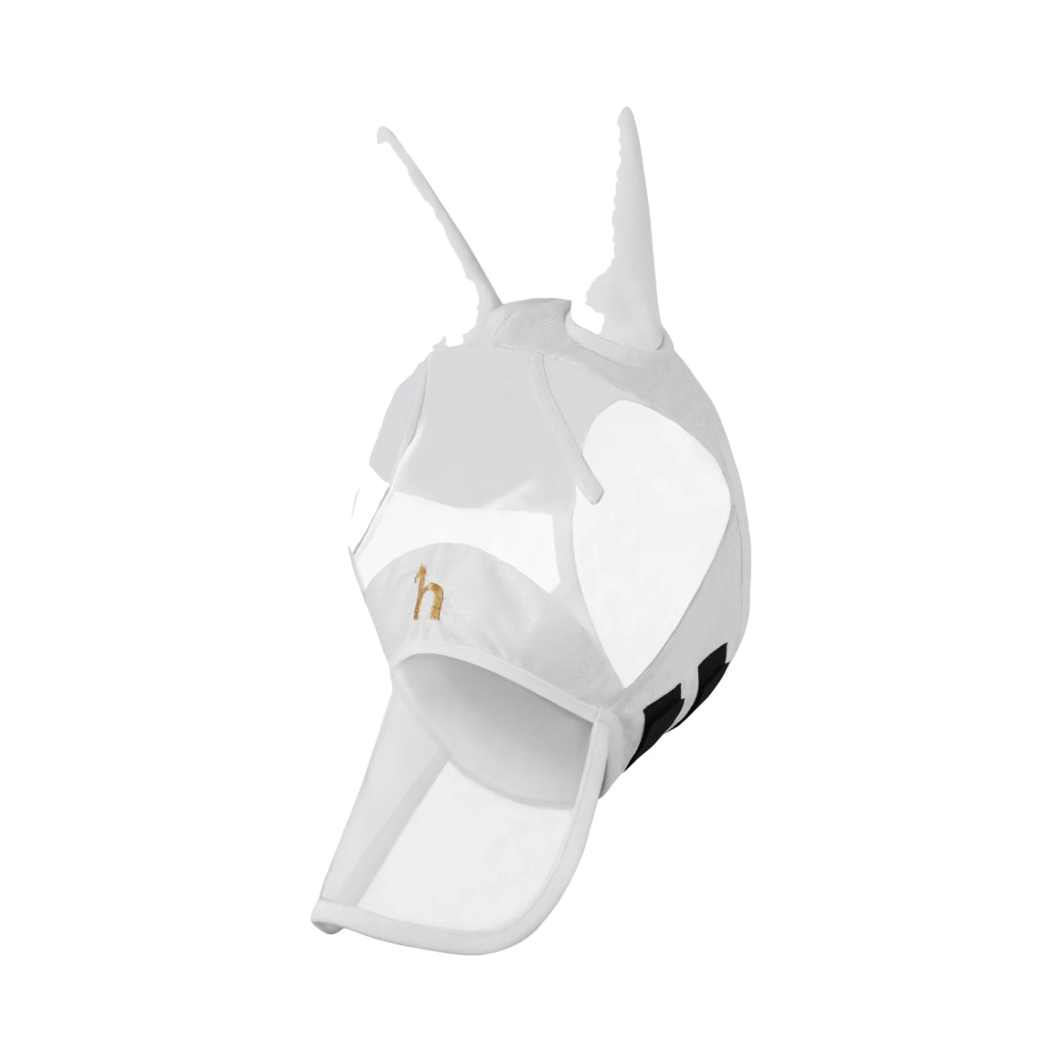 Horze Kenya Long Nose Fly Mask - Rhubarb Dark Red - Image 4