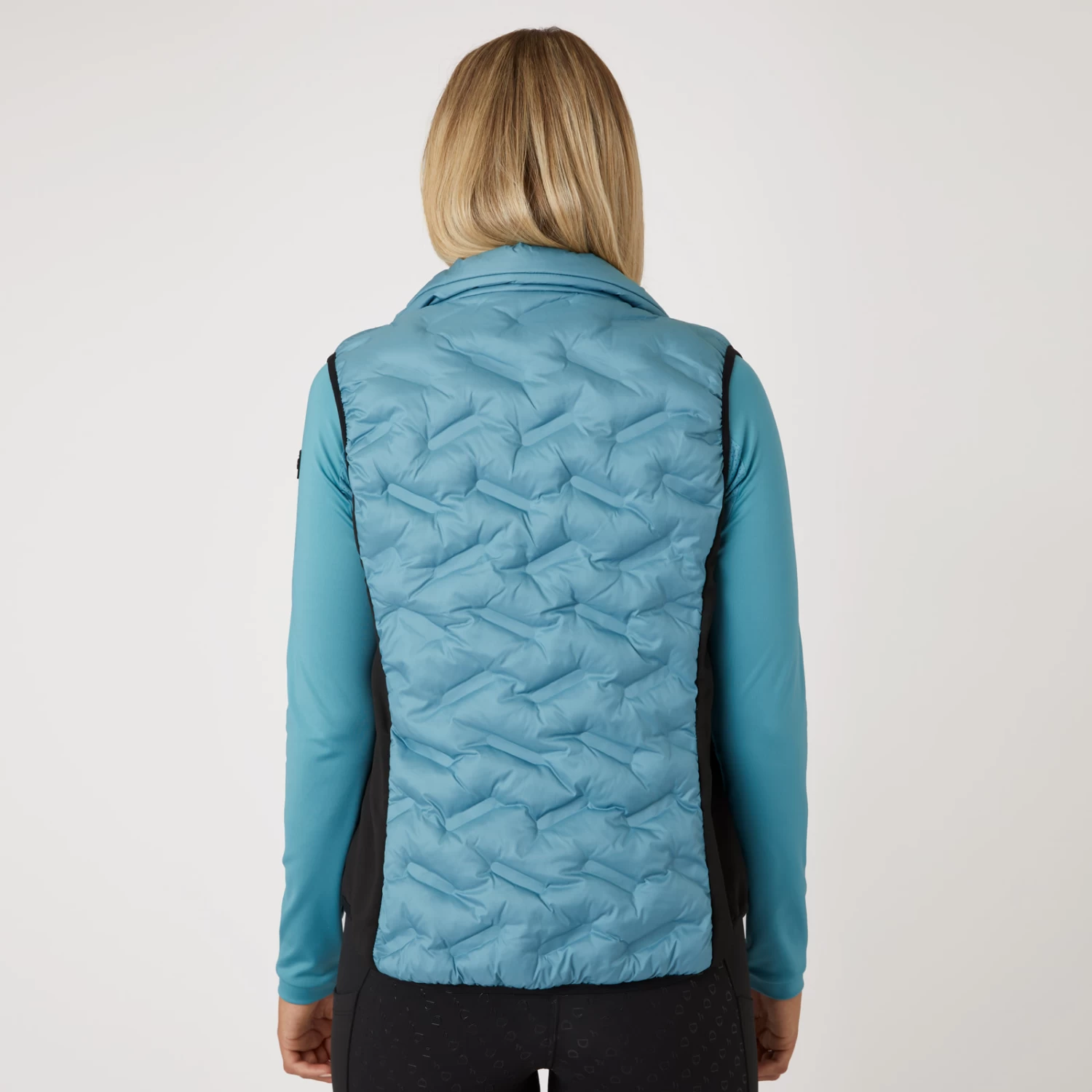 Horze Shelly Womens Light Padded Vest - Arctic Blue - Image 4