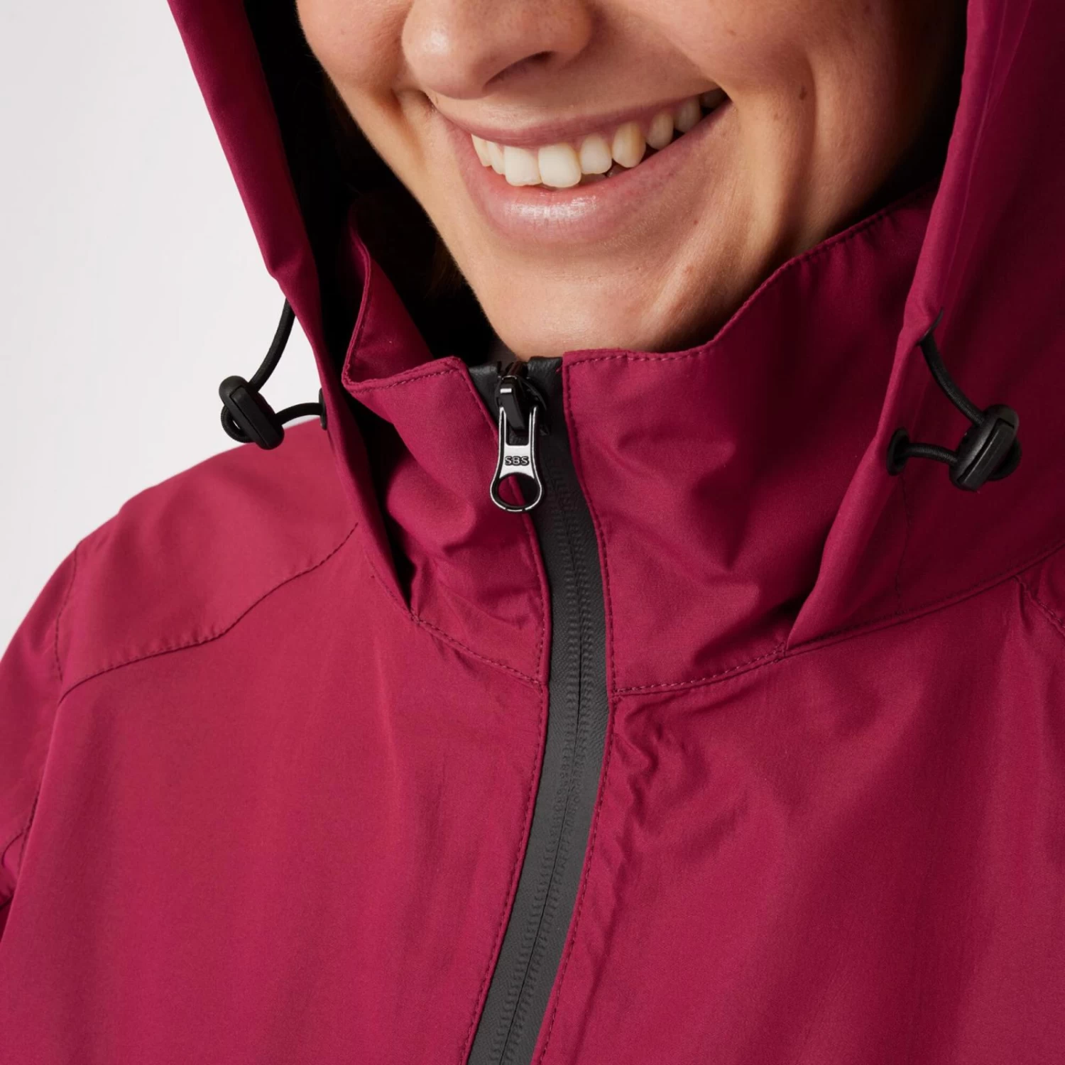 Horze Stella Waterproof Shell Jacket - Anemone Dark Pink - Image 4