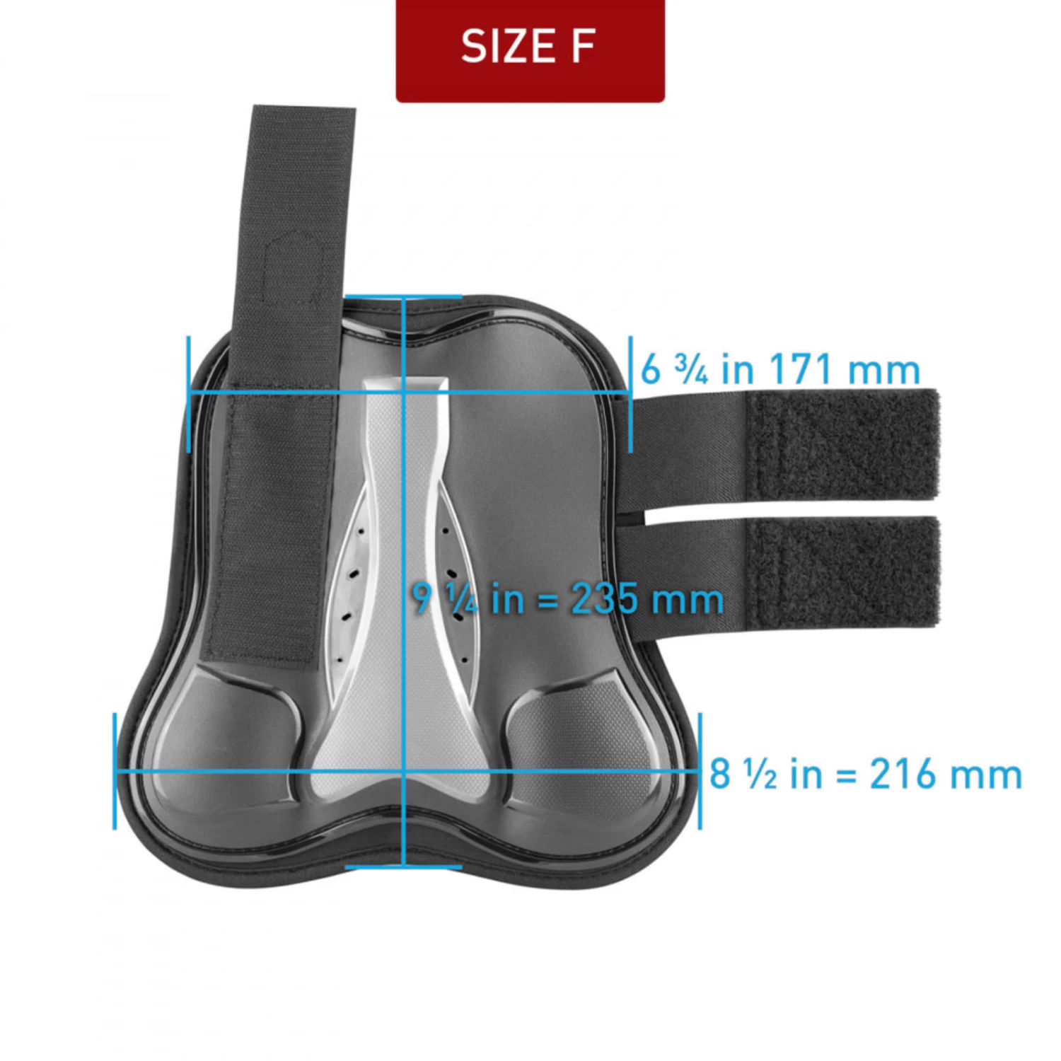 Horze Impact Air Shock Tendon Boots - Black - Image 5