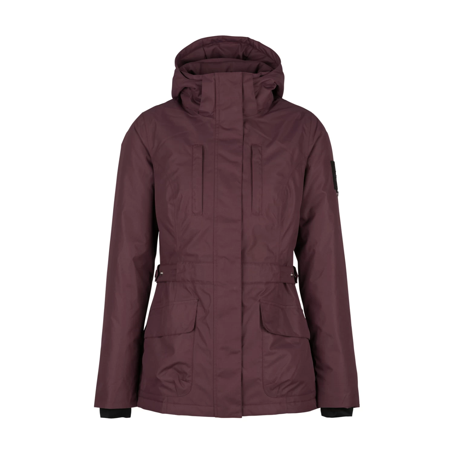 Horze Jadine Womens Winter Jacket - Eggplant Dark Purple - Image 3