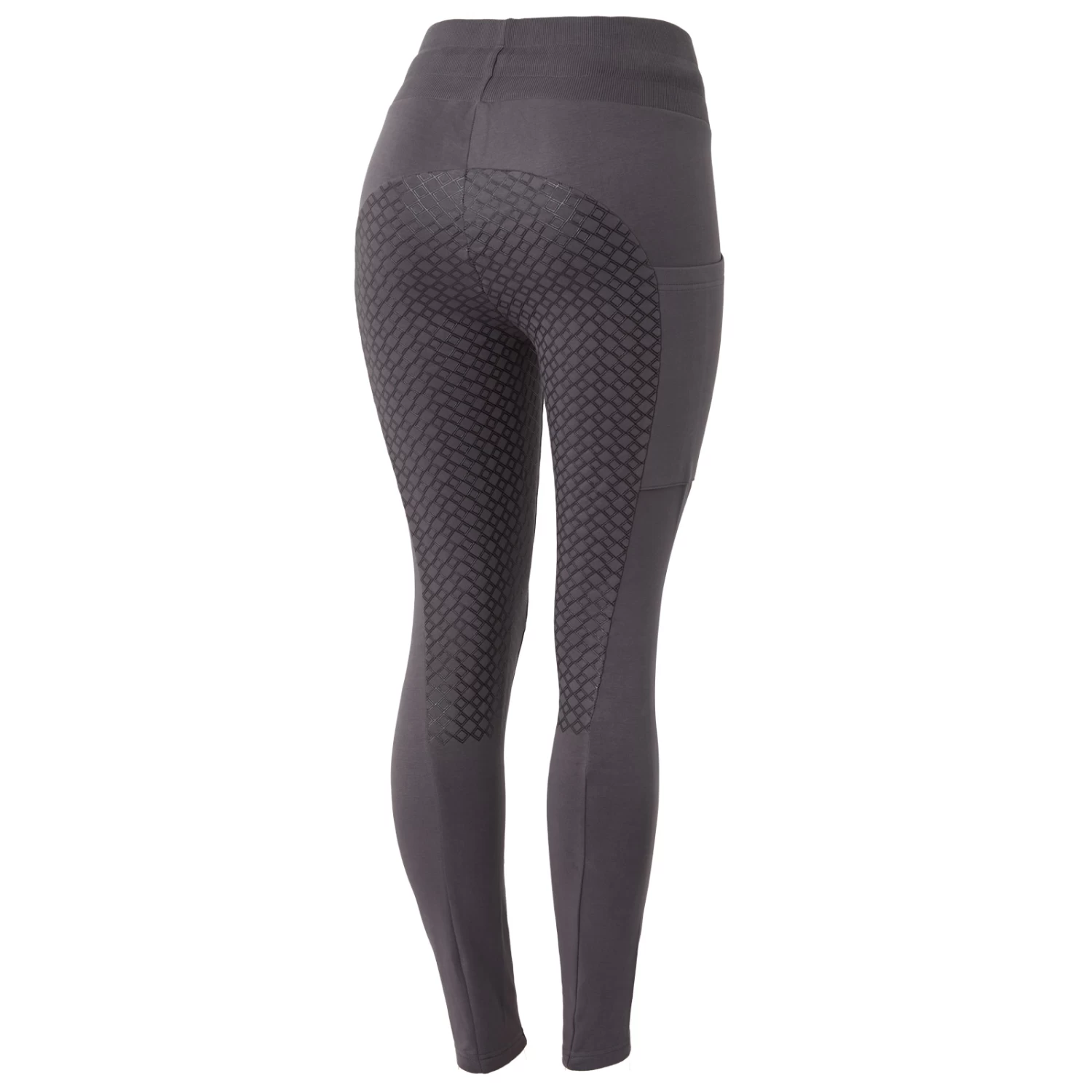 Horze Jade Womens Cotton Stretch Full Seat Riding Tights - French Roast - Image 8