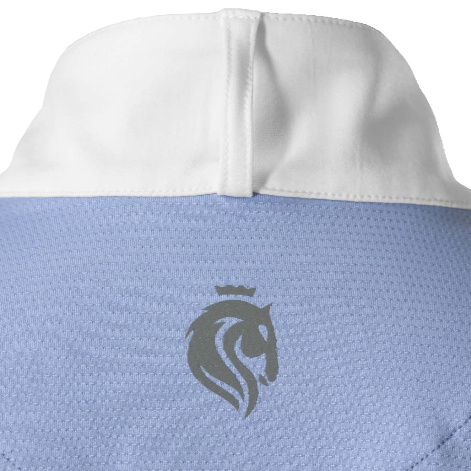 Equinavia Martha Womens Long Sleeved Show Shirt - Light Blue/White - Image 12