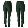 Horze Desiree Womens Silicone Full Seat Breeches With Belt Loops - Mountain View Green
