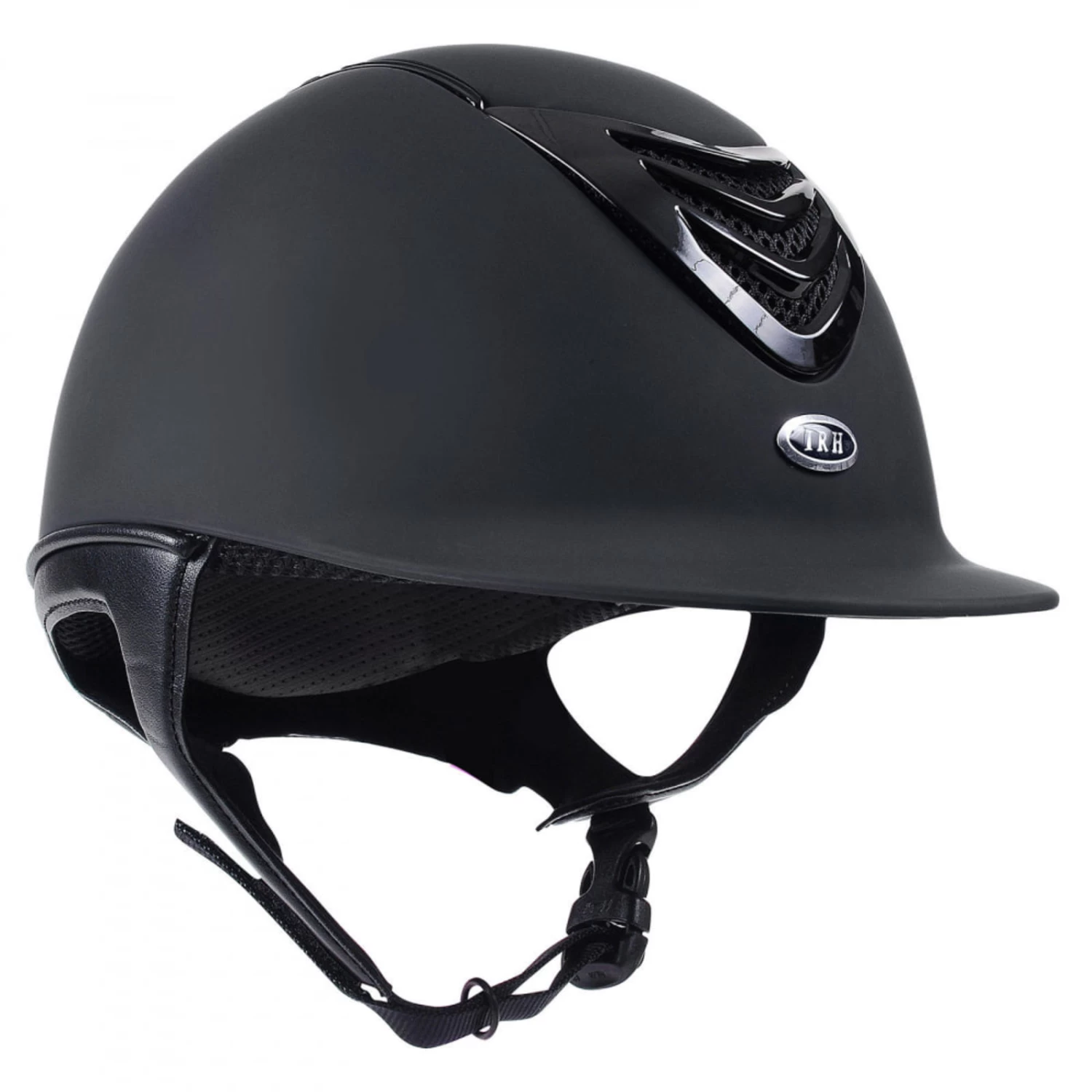 IRH IR4G Matte Helmet - Gloss Vent - Black - Image 2