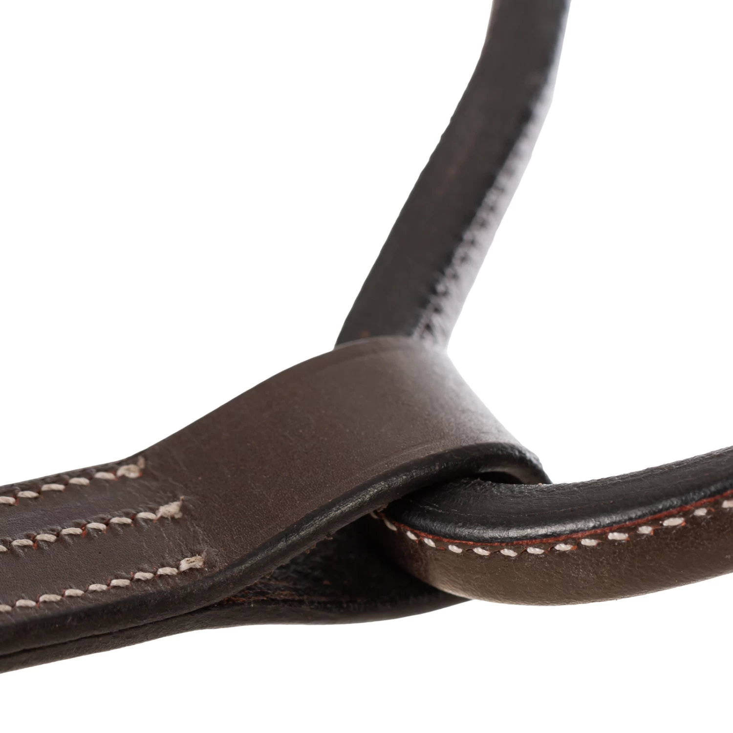 Equinavia Valkyrie Triple Stitched Leather Halter - Chocolate Brown - Image 4