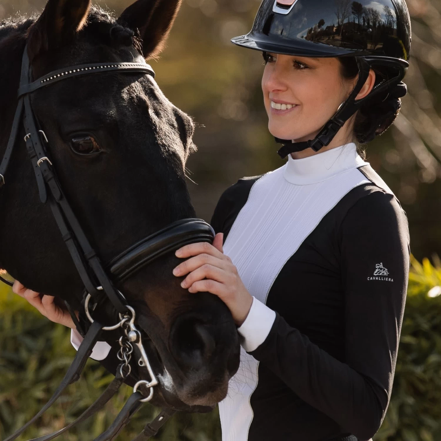 Cavalliera Riding Show Shirt Queen - Long Sleeve - Black - Image 3