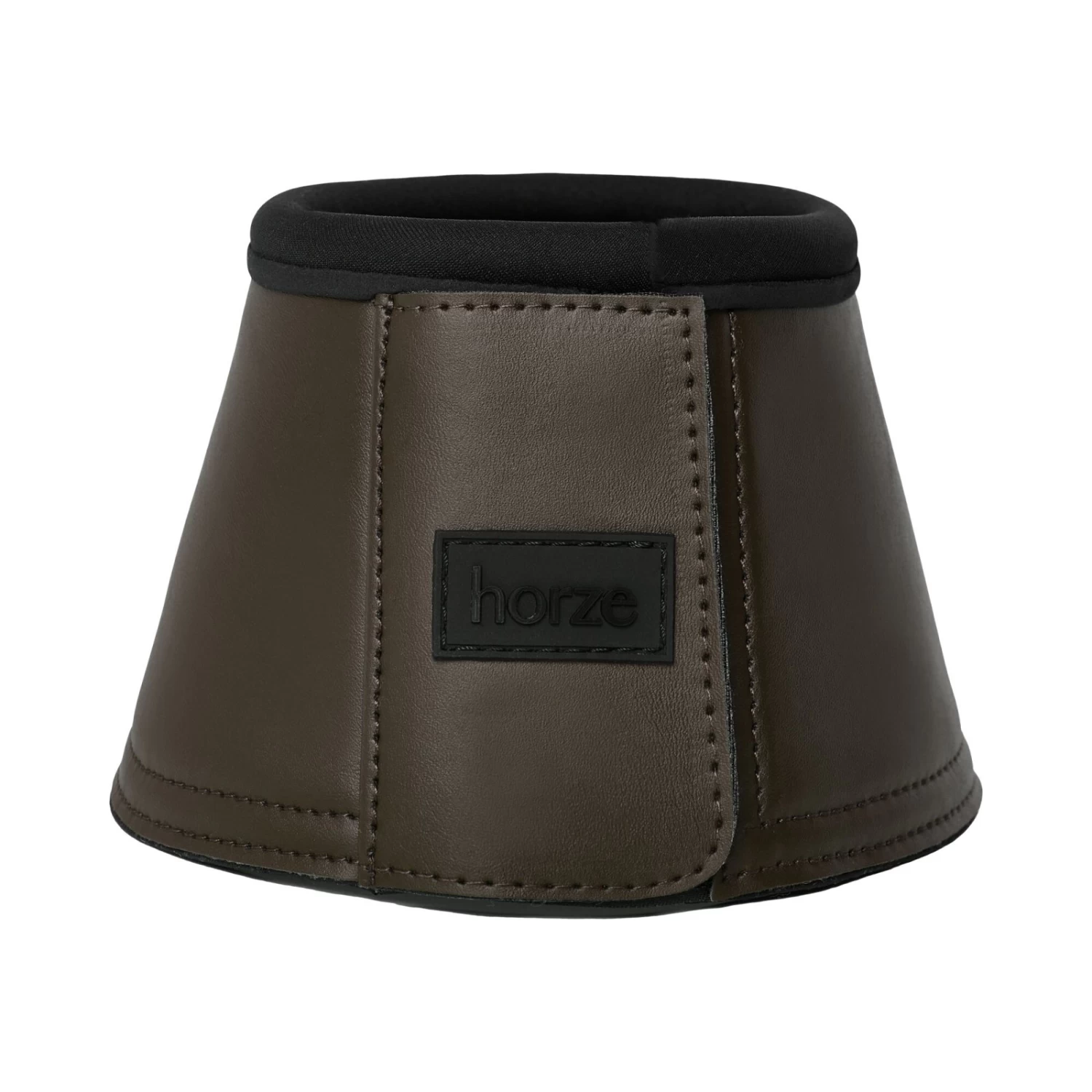 Horze Noir Neoprene Lined Bell Boots - Iron Grey Brown - Image 3