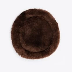 Horze Narvik Faux-Fur Breastplate Pad - Dark Brown