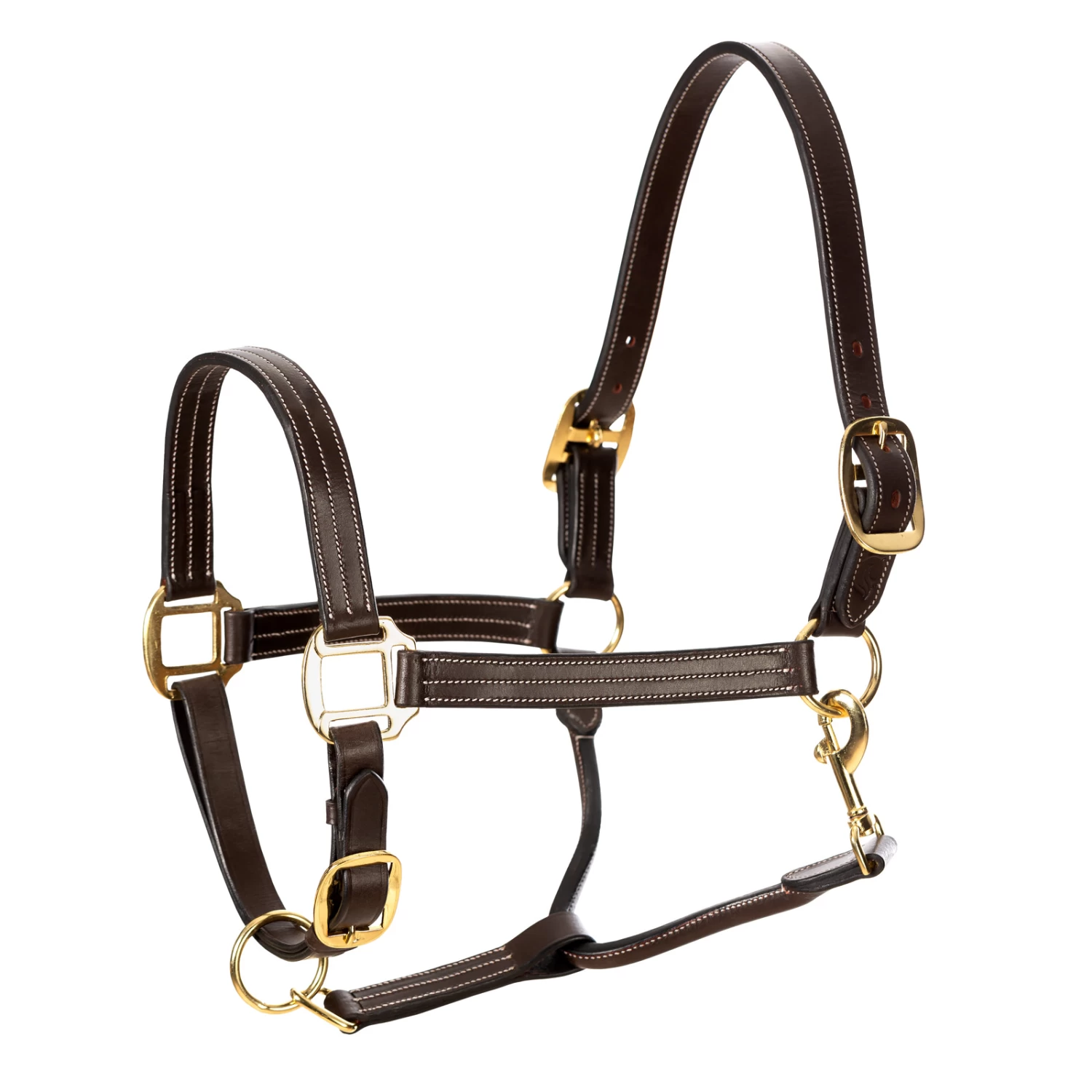 Equinavia Valkyrie Triple Stitched Leather Halter - Chocolate Brown - Image 5