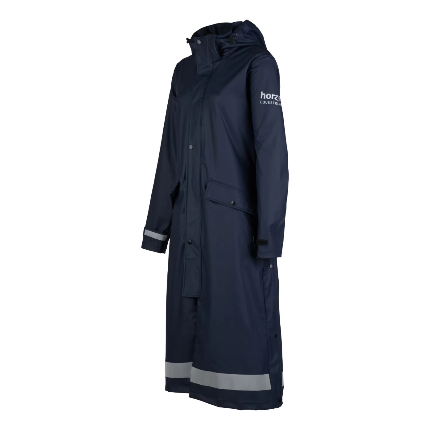 Horze Hazel Long Raincoat - Dark Navy