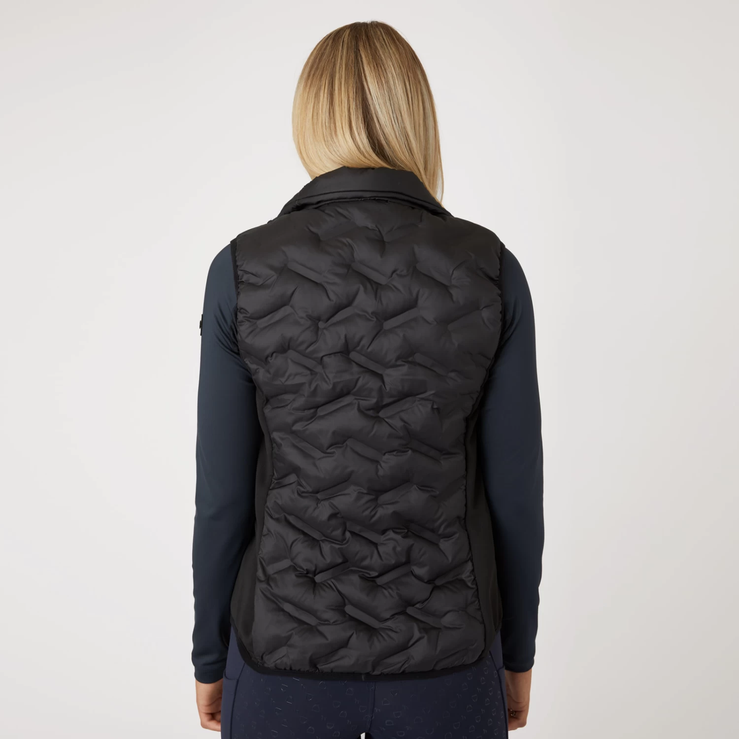Horze Shelly Womens Light Padded Vest - Black - Image 3