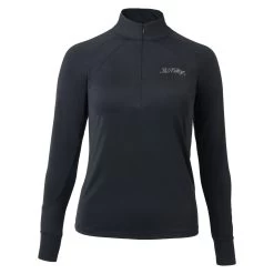 B Vertigo Nancy Womens Long Sleeve Half Zip Training Shirt - Anthracite Grey