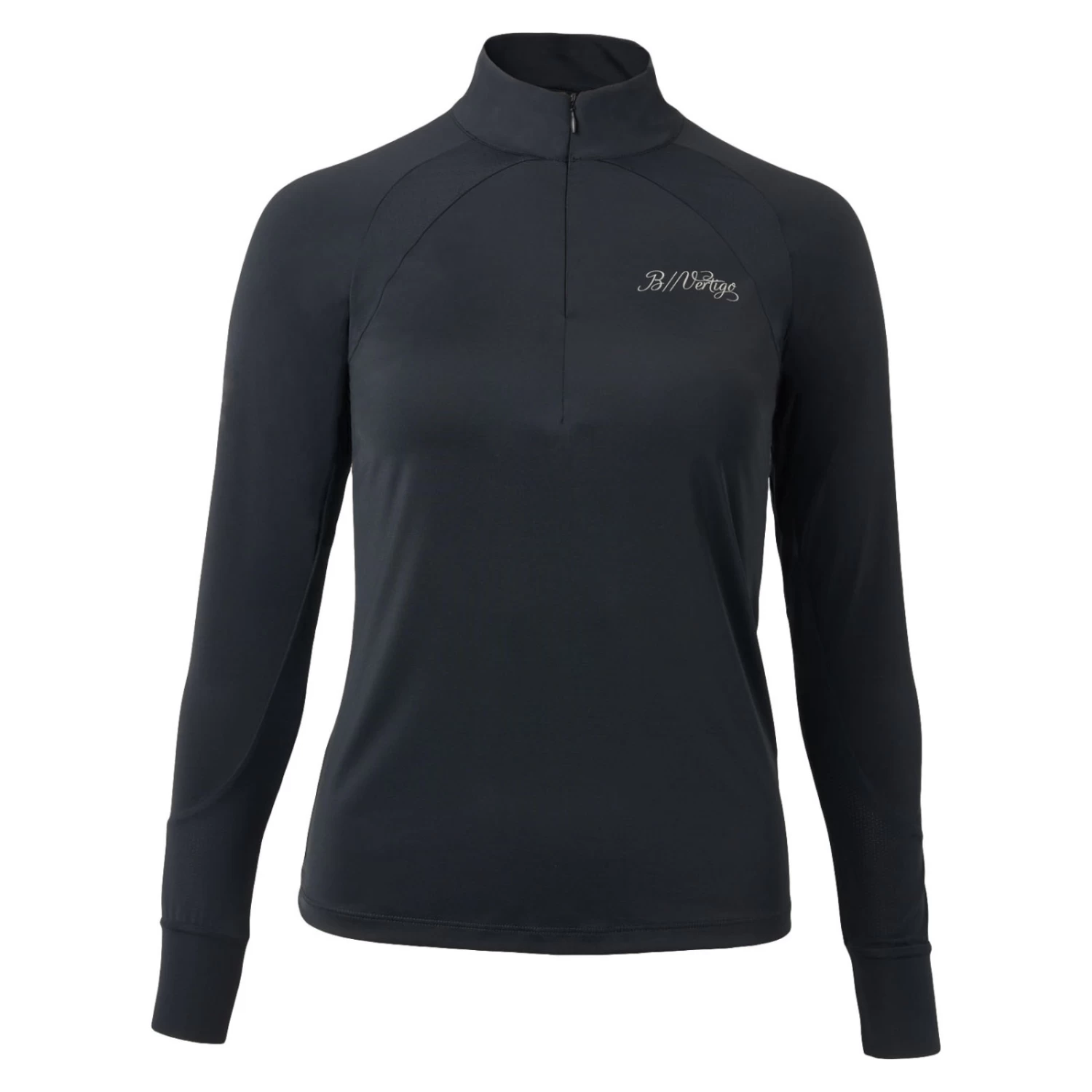 B Vertigo Nancy Womens Long Sleeve Half Zip Training Shirt - Anthracite Grey