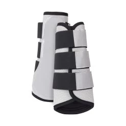 Horze Smoky Twilight Air Mesh Brushing Boots - Quiet Grey