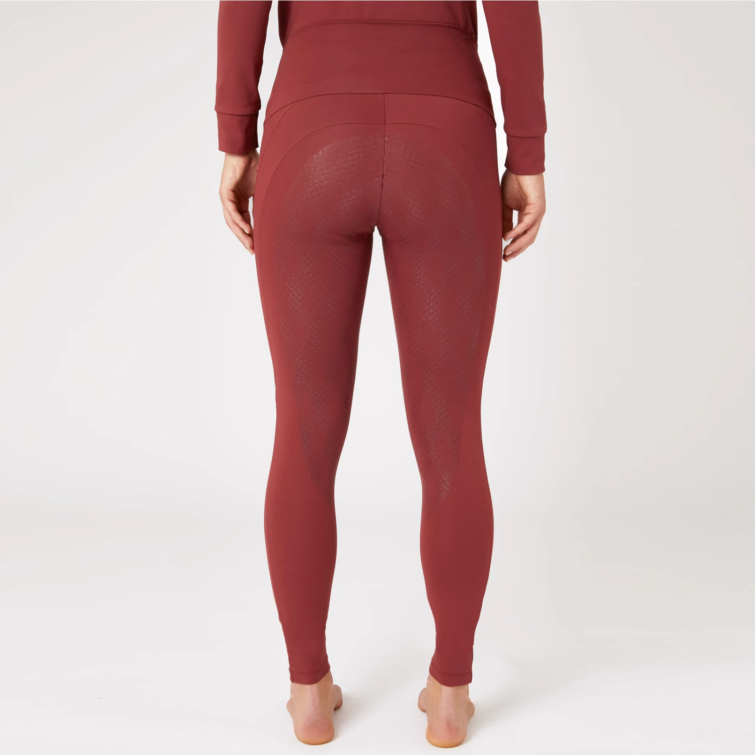 Horze Raquel Womens Full Seat Tights - Merlot - Image 7