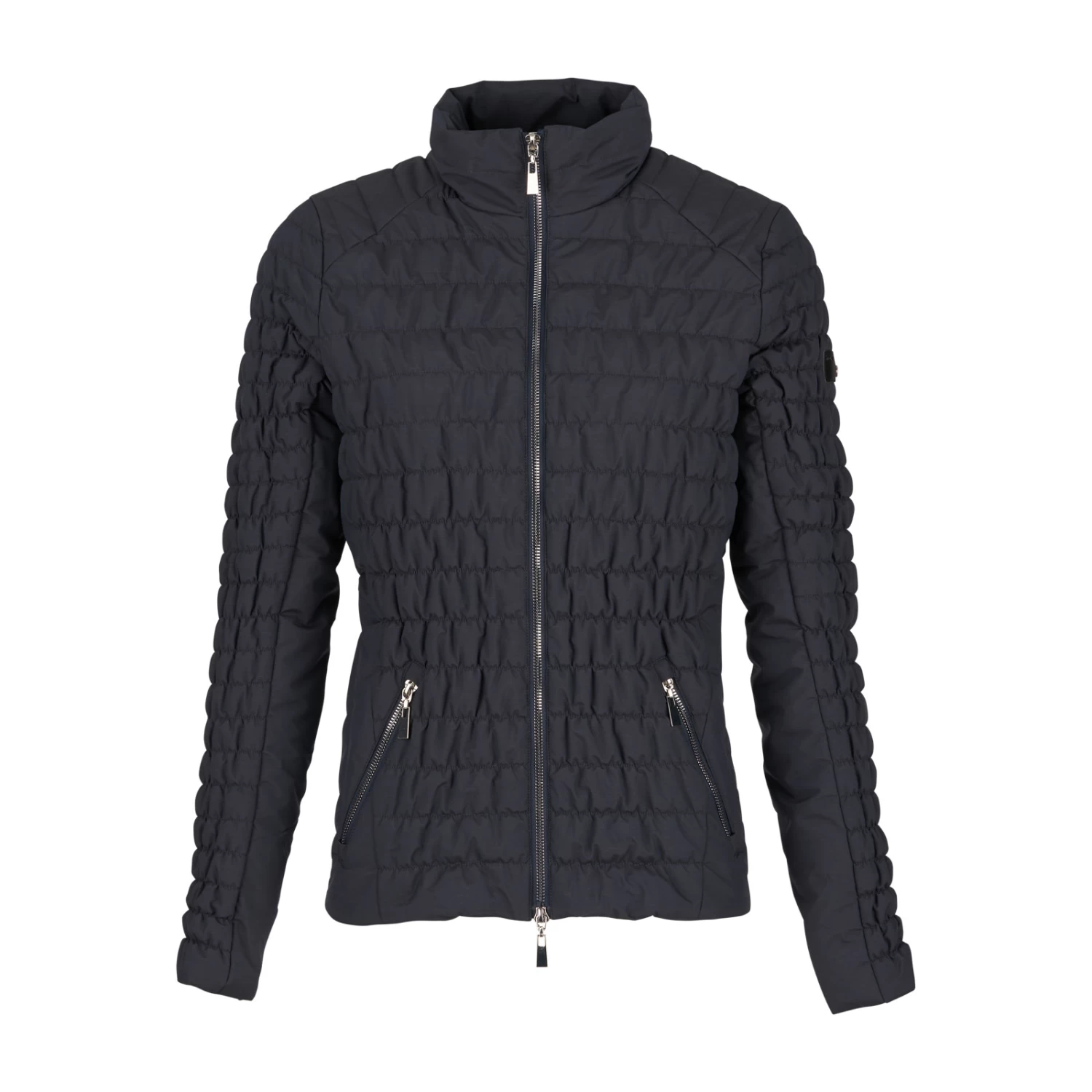 Horze Luna Womens Quilted Stretch Jacket - Dark Navy