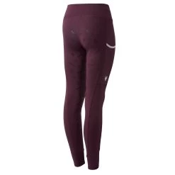 Horze Morgan Kids Full Seat Riding Tights - Fig Purple