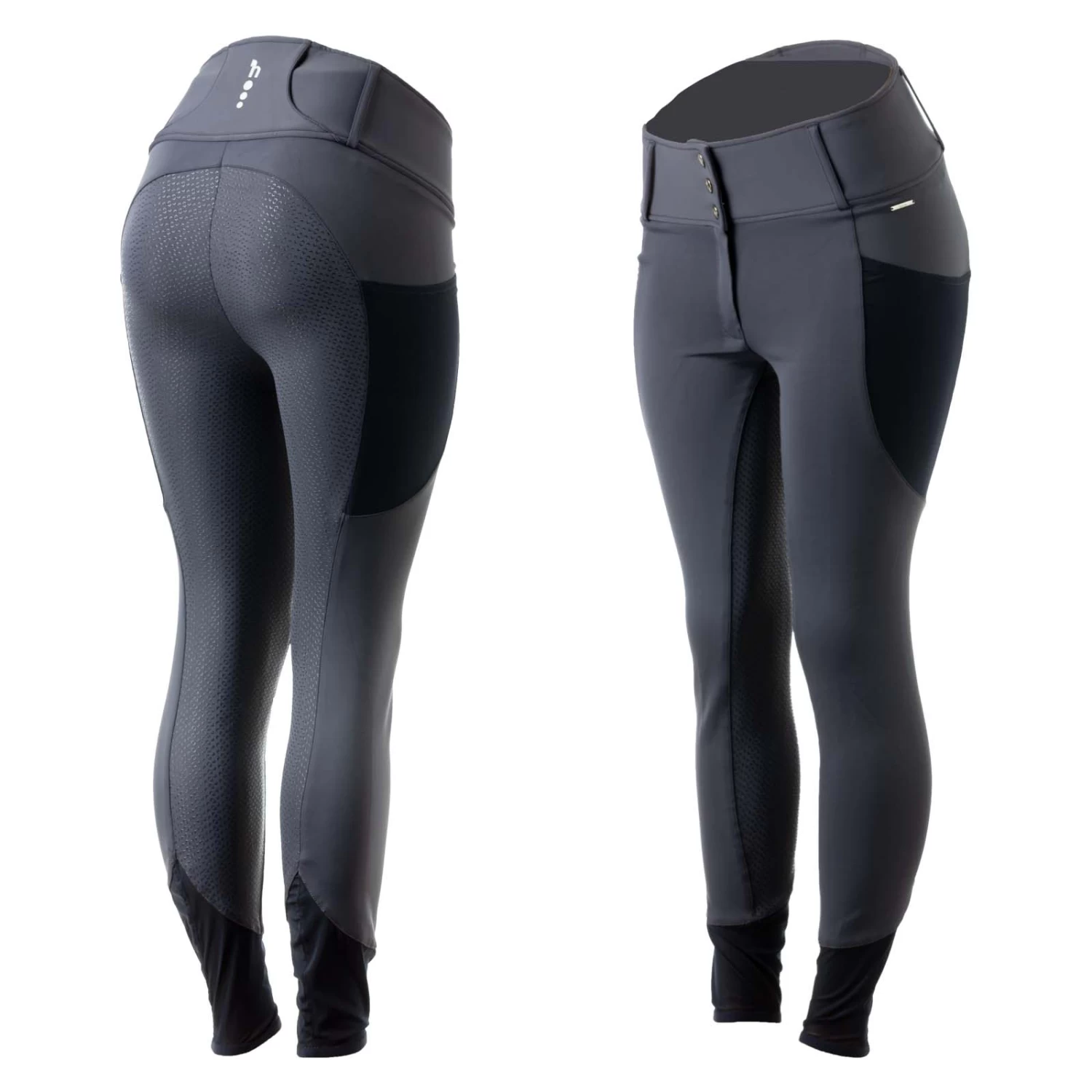 Horze Ebba Womens Summer Tec Full Seat Breeches - Harbour Mist - Image 10