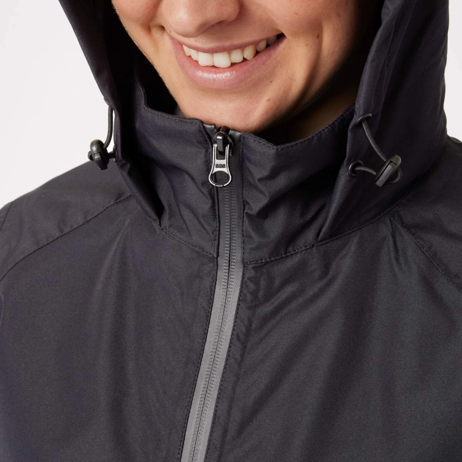 Horze Stella Waterproof Shell Jacket - Caviar Black - Image 8