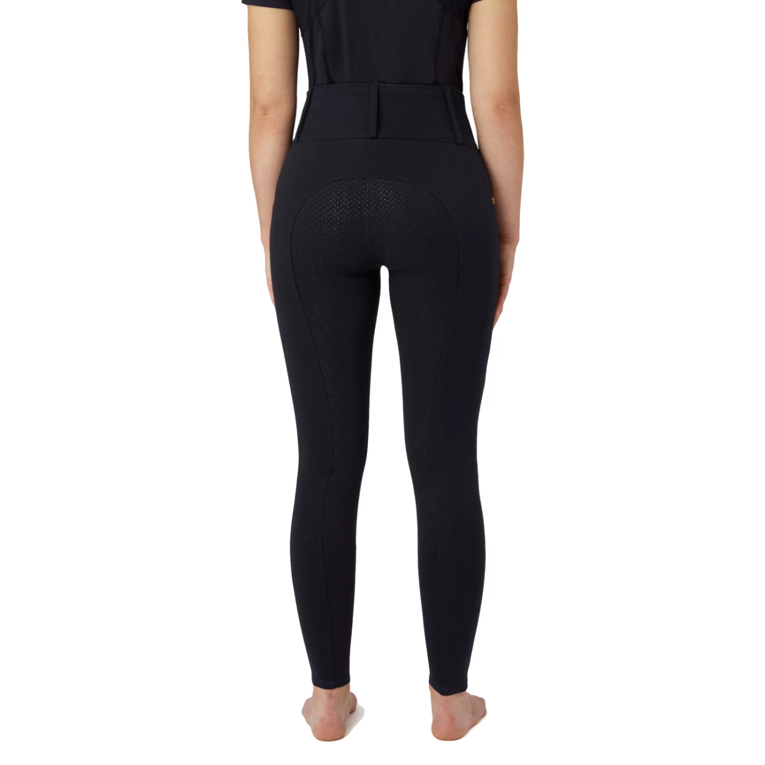 Horze Lucinda Womens High Waist Full Seat Tights - Dark Navy - Image 5