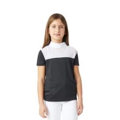Horze Kaya Kids Show Shirt - Dark Navy