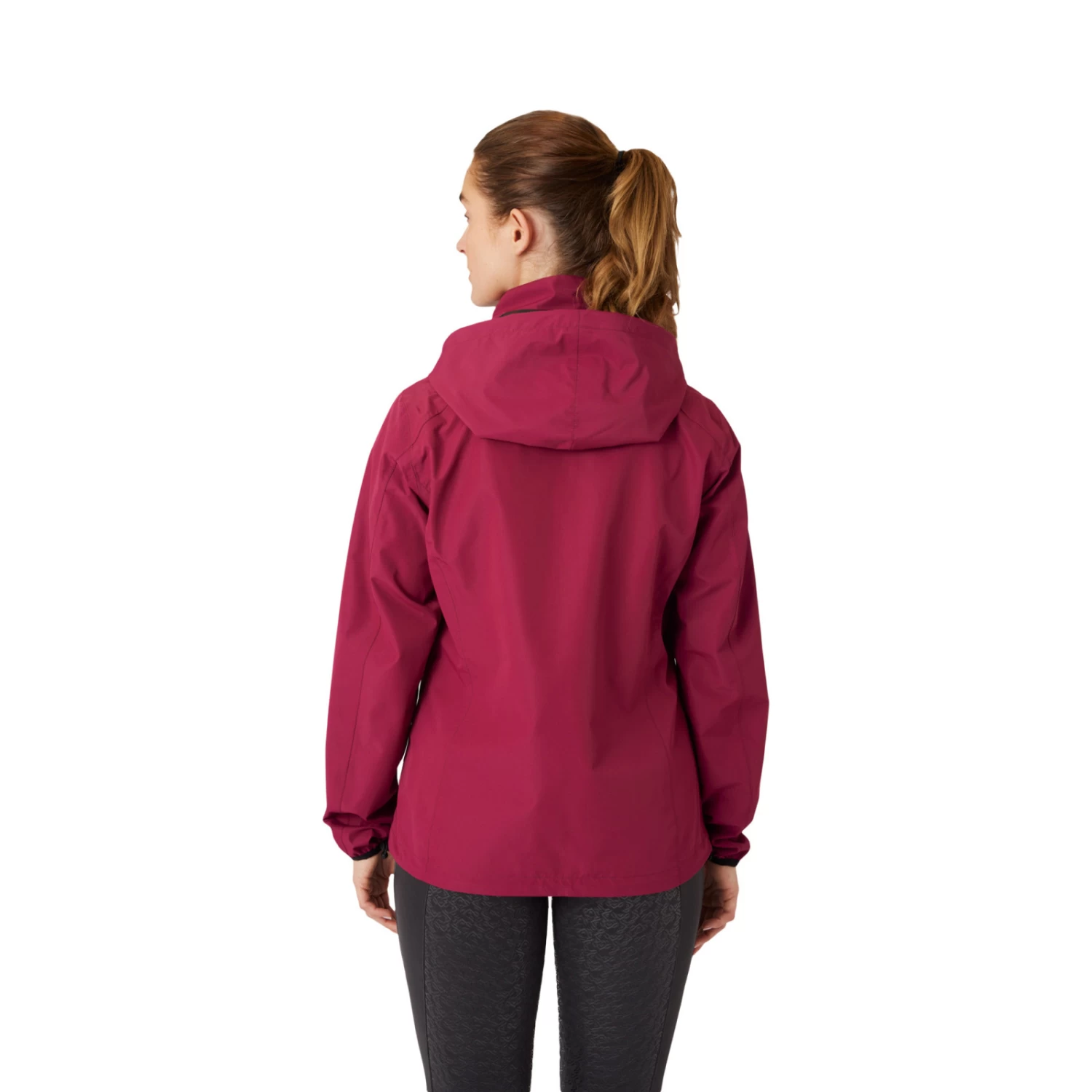 Horze Stella Waterproof Shell Jacket - Anemone Dark Pink - Image 6