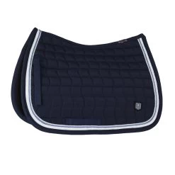 B Vertigo Cameron Double Corded All Purpose Saddle Pad - Dark Navy