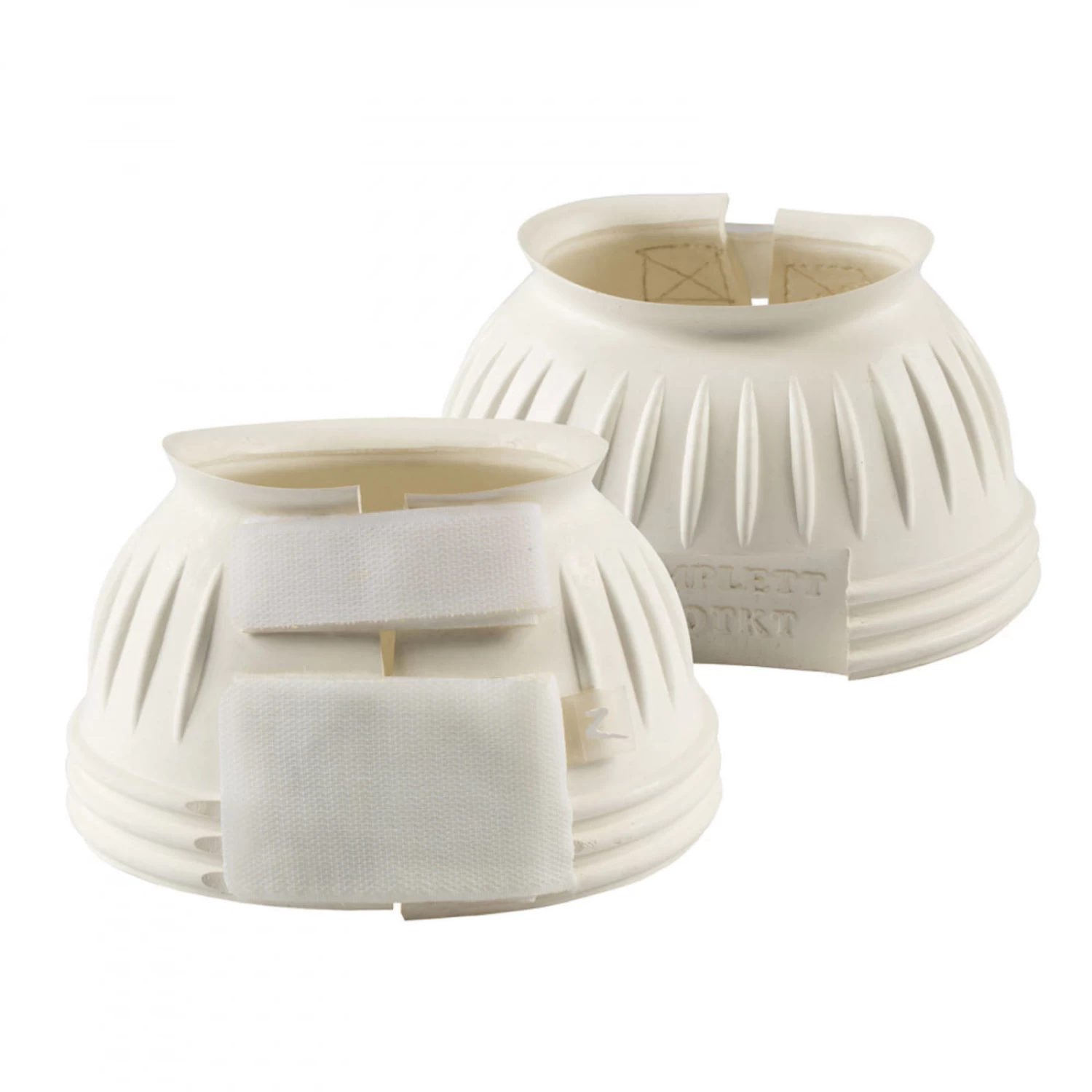 Horze Double Closure No Turn Rubber Bell Boots - Red - Image 5