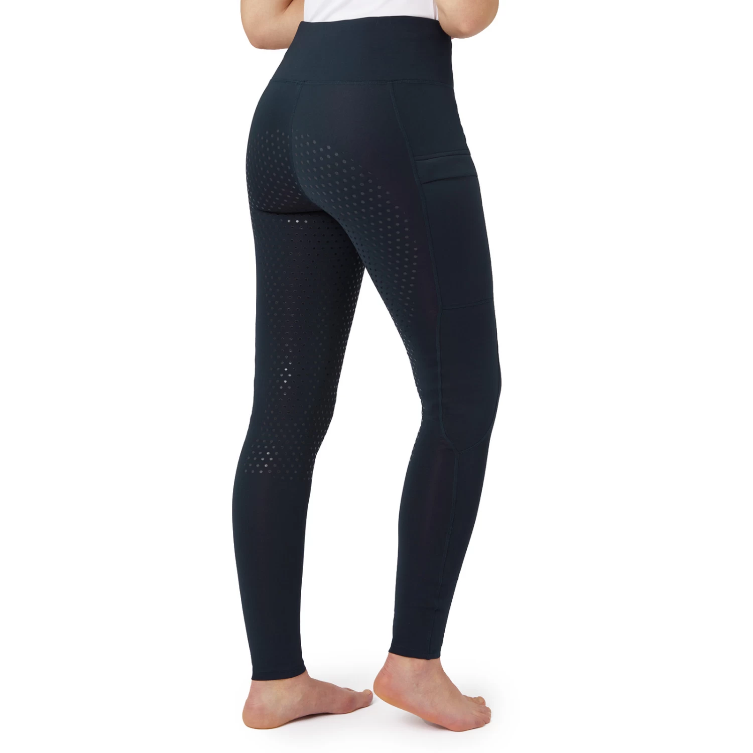 Gwen Womens Super Flex Full Seat Tights - Dark Blue - Image 4