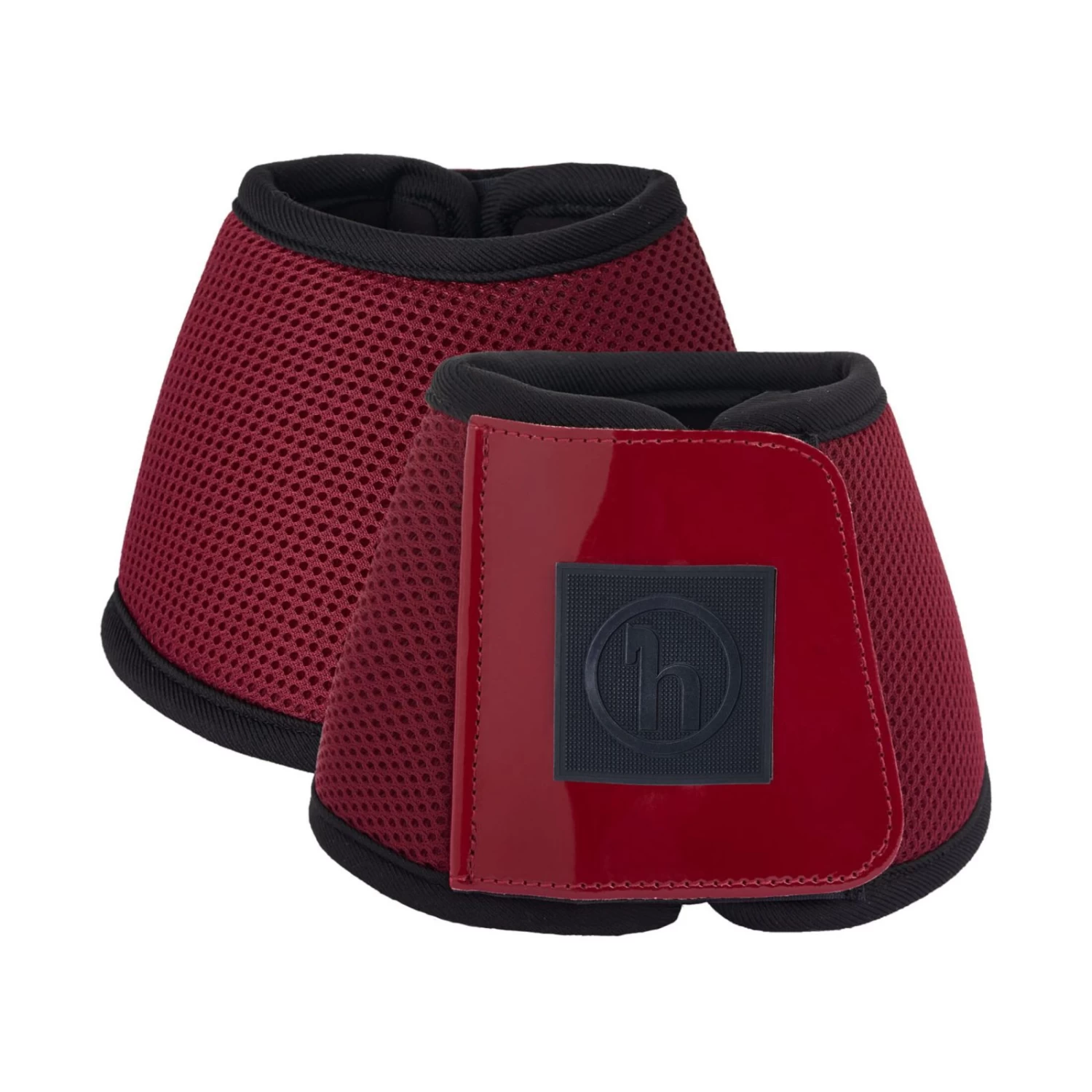 Horze Smoky Twilight Air Mesh Bell Boots - Caviar Black - Image 7