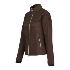 Horze Maeve Womens Softshell Hybrid Jacket - Chocolate Chip Brown