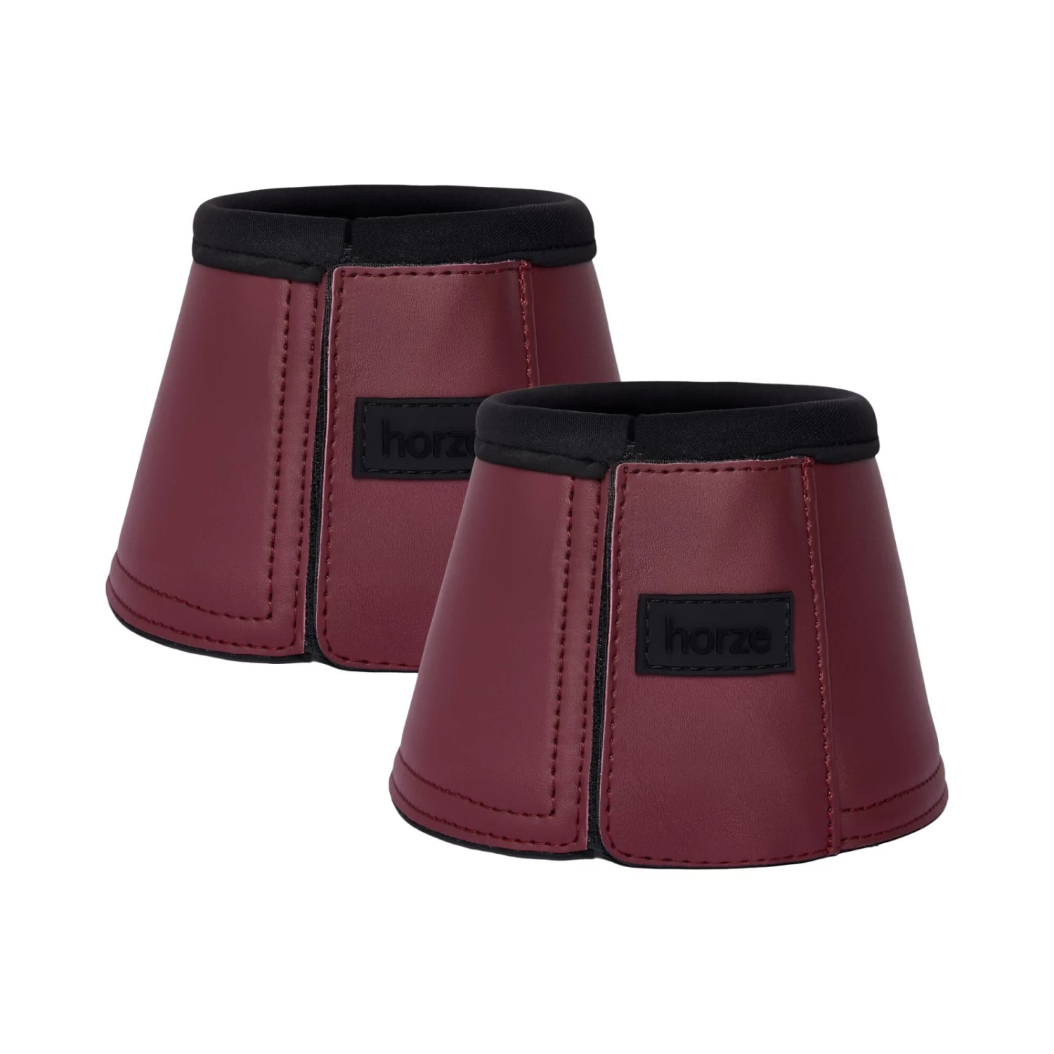 Horze Noir Neoprene Lined Bell Boots - Iron Grey Brown - Image 4